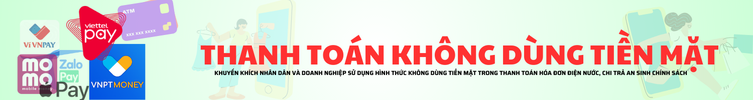 THANH TOÁN KHÔNG DÙNG TIỀN MẶT